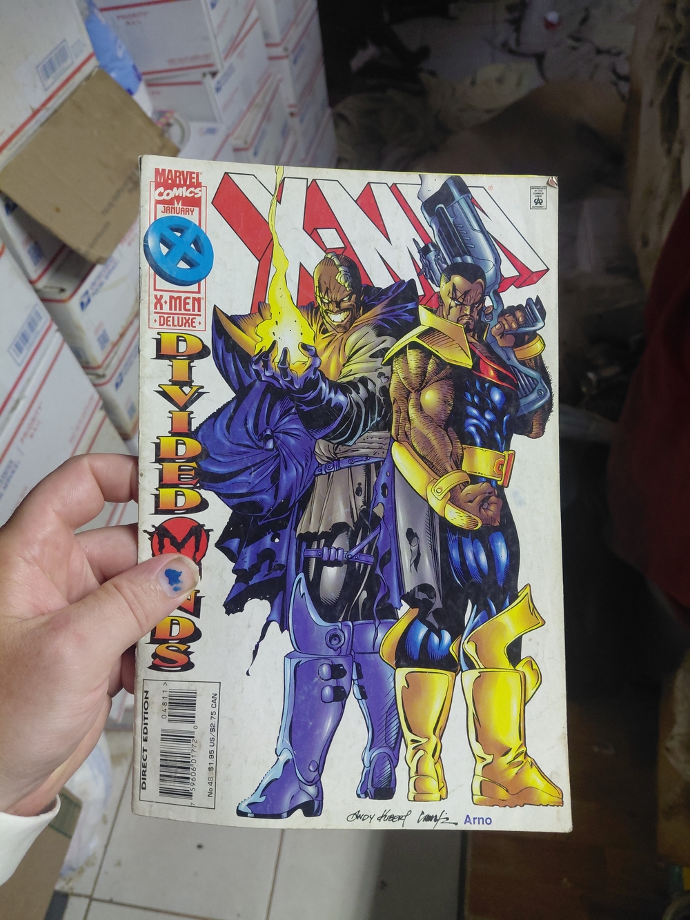 copy of X-Men #48 (X-Men Deluxe: Divided Minds, published by Marvel Comics in Ja